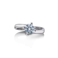 Anello Casciola Gioielli Donna FABRIZIO CASCIOLA in Oro bianco Diamante 0.50 Ct FUOCO CT 0.50 F VS2 GIA - FUOCO CT 0.50 F VS2 GIA